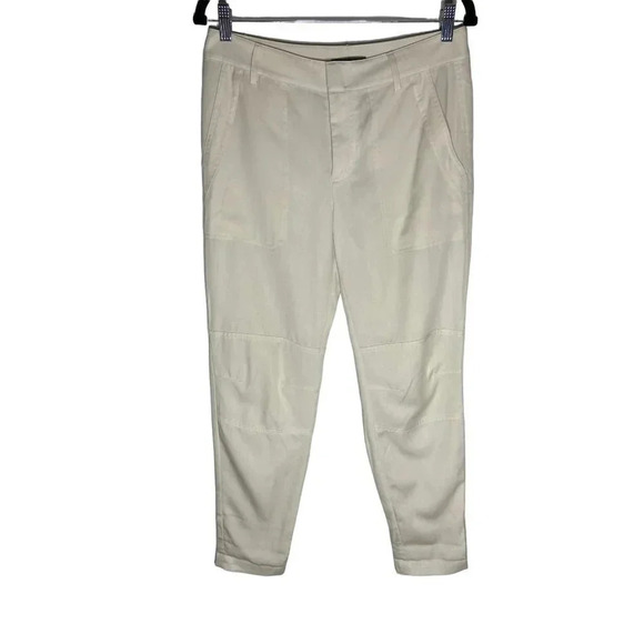 Vince Ivory Twill Cargo Pants -sz 4 - Picture 4 of 13